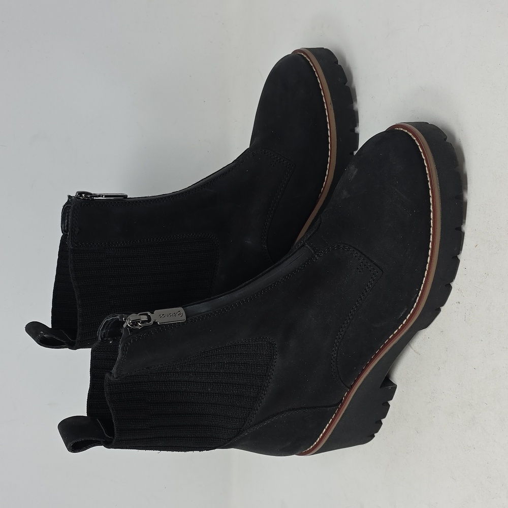 Blondo Demaria Black Ankle Boots with Chunky Heel Size 8 - Picture 3 of 6